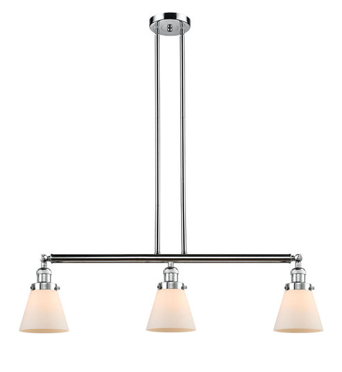 Cone - 3 Light - 39 inch - Polished Chrome - Stem Hung - Adjustable Island Light (3442|213-PC-G61-LED)