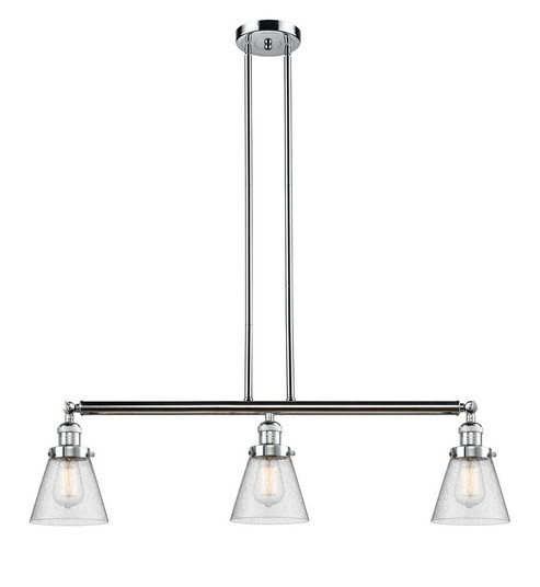 Cone - 3 Light - 39 inch - Polished Chrome - Stem Hung - Adjustable Island Light (3442|213-PC-G64)