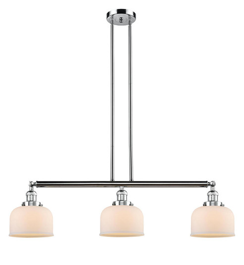 Bell - 3 Light - 41 inch - Polished Chrome - Stem Hung - Adjustable Island Light (3442|213-PC-G71-LED)