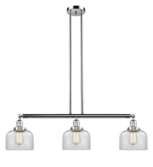 Bell - 3 Light - 41 inch - Polished Chrome - Stem Hung - Adjustable Island Light (3442|213-PC-G72)