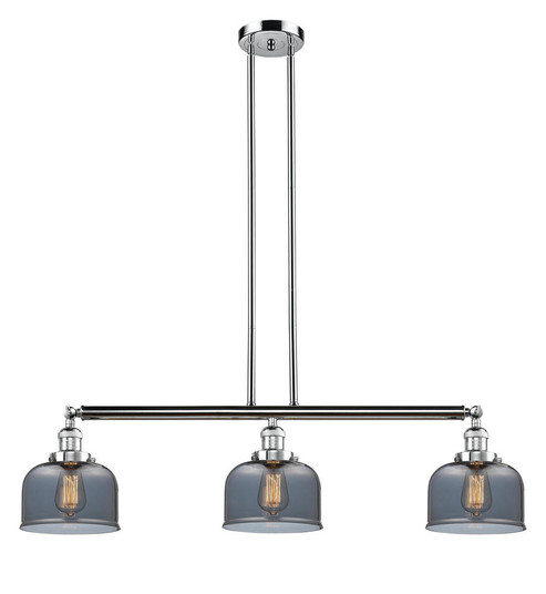 Bell - 3 Light - 41 inch - Polished Chrome - Stem Hung - Adjustable Island Light (3442|213-PC-G73-LED)
