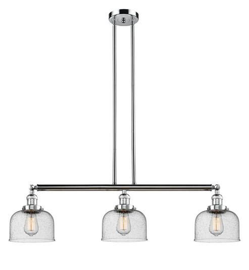 Bell - 3 Light - 41 inch - Polished Chrome - Stem Hung - Adjustable Island Light (3442|213-PC-G74-LED)