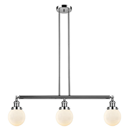 Beacon - 3 Light - 39 inch - Polished Nickel - Stem Hung - Adjustable Island Light (3442|213-PN-G201-6)