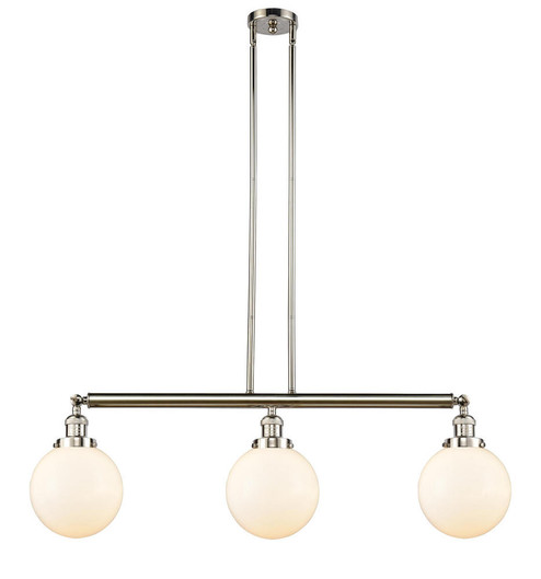 Beacon - 3 Light - 41 inch - Polished Nickel - Stem Hung - Adjustable Island Light (3442|213-PN-G201-8)