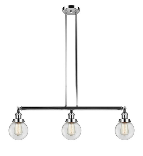 Beacon - 3 Light - 39 inch - Polished Nickel - Stem Hung - Adjustable Island Light (3442|213-PN-G202-6)