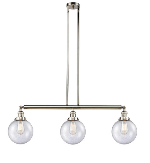Beacon - 3 Light - 41 inch - Polished Nickel - Stem Hung - Adjustable Island Light (3442|213-PN-G204-8)