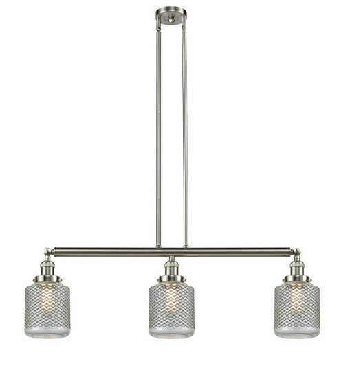 Stanton - 3 Light - 39 inch - Brushed Satin Nickel - Stem Hung - Adjustable Island Light (3442|213-SN-G262-LED)