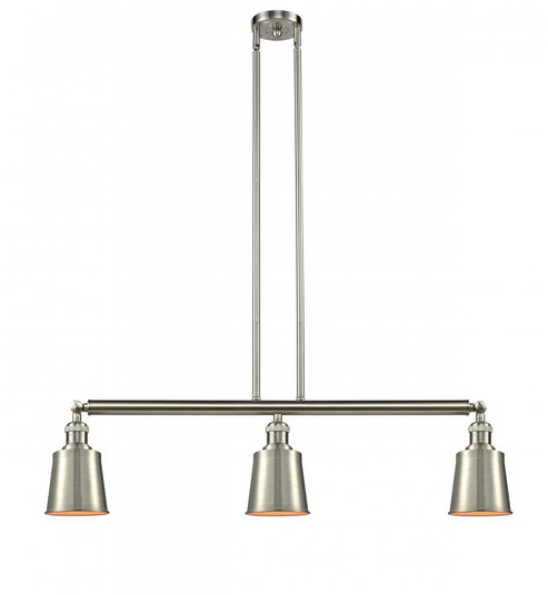 Addison - 3 Light - 38 inch - Brushed Satin Nickel - Stem Hung - Adjustable Island Light (3442|213-SN-M9-SN-LED)