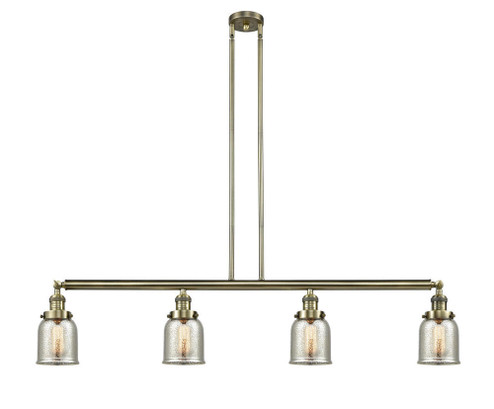 Bell - 4 Light - 50 inch - Antique Brass - Stem Hung - Adjustable Island Light (3442|214-AB-G58-LED)
