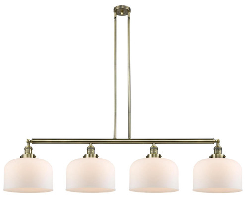 Bell - 4 Light - 54 inch - Antique Brass - Stem Hung - Adjustable Island Light (3442|214-AB-G71-L)