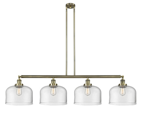 Bell - 4 Light - 54 inch - Antique Brass - Stem Hung - Adjustable Island Light (3442|214-AB-G72-L)