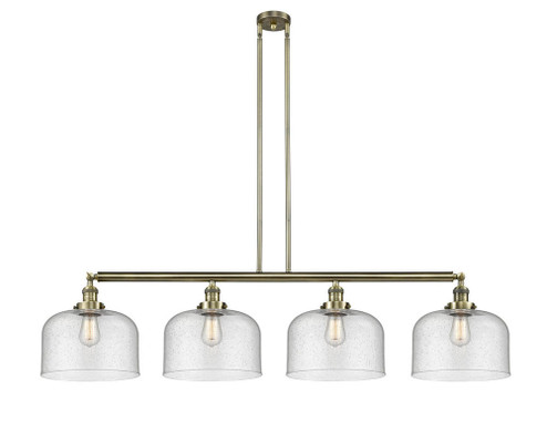 Bell - 4 Light - 54 inch - Antique Brass - Stem Hung - Adjustable Island Light (3442|214-AB-G74-L)