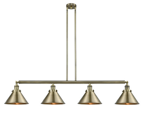 Briarcliff - 4 Light - 55 inch - Antique Brass - Stem Hung - Adjustable Island Light (3442|214-AB-M10-AB-LED)