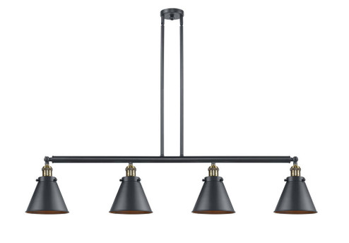 Appalachian - 4 Light - 52 inch - Black Antique Brass - Stem Hung - Adjustable Island Light (3442|214-BAB-M13-BK-LED)