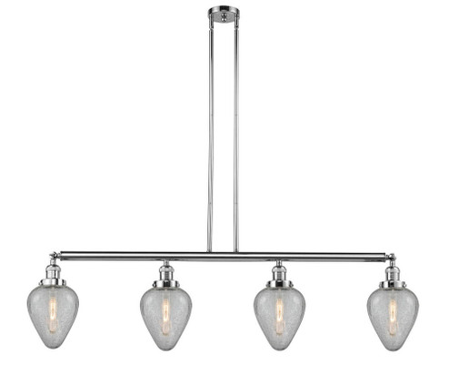 Geneseo - 4 Light - 52 inch - Polished Chrome - Stem Hung - Adjustable Island Light (3442|214-PC-G165)