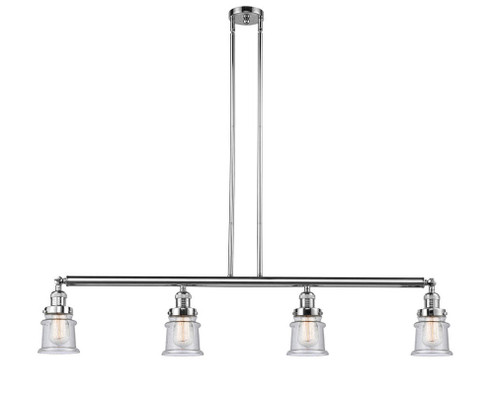 Canton - 4 Light - 51 inch - Polished Chrome - Stem Hung - Adjustable Island Light (3442|214-PC-G184S)