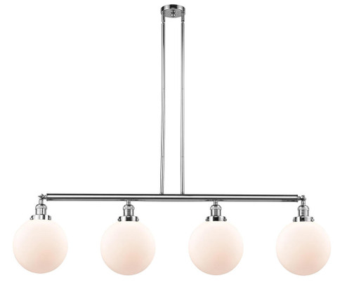 Beacon - 4 Light - 54 inch - Polished Chrome - Stem Hung - Adjustable Island Light (3442|214-PC-G201-10-LED)