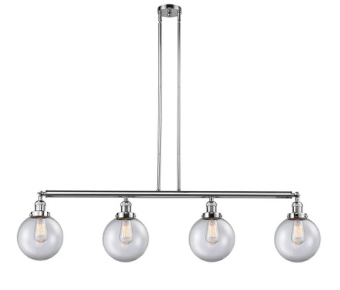 Beacon - 4 Light - 53 inch - Polished Chrome - Stem Hung - Adjustable Island Light (3442|214-PC-G202-8)