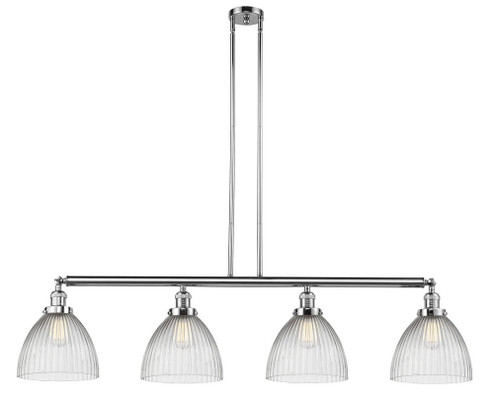 Seneca Falls - 4 Light - 51 inch - Polished Chrome - Stem Hung - Adjustable Island Light (3442|214-PC-G222-LED)