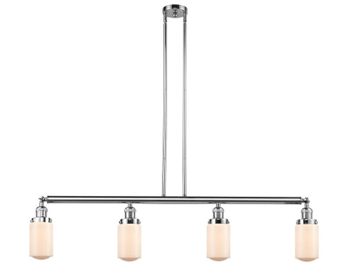 Dover - 4 Light - 49 inch - Polished Chrome - Stem Hung - Adjustable Island Light (3442|214-PC-G311)