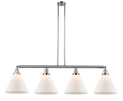 Cone - 4 Light - 56 inch - Polished Chrome - Stem Hung - Adjustable Island Light (3442|214-PC-G41-L-LED)