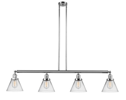 Cone - 4 Light - 52 inch - Polished Chrome - Stem Hung - Adjustable Island Light (3442|214-PC-G42)