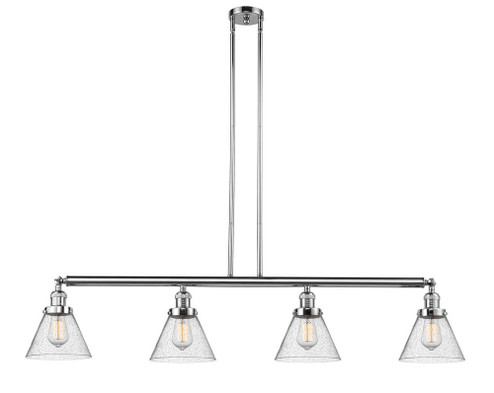Cone - 4 Light - 52 inch - Polished Chrome - Stem Hung - Adjustable Island Light (3442|214-PC-G44)