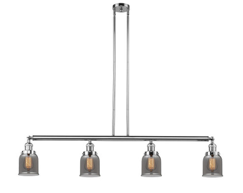Bell - 4 Light - 50 inch - Polished Chrome - Stem Hung - Adjustable Island Light (3442|214-PC-G53)
