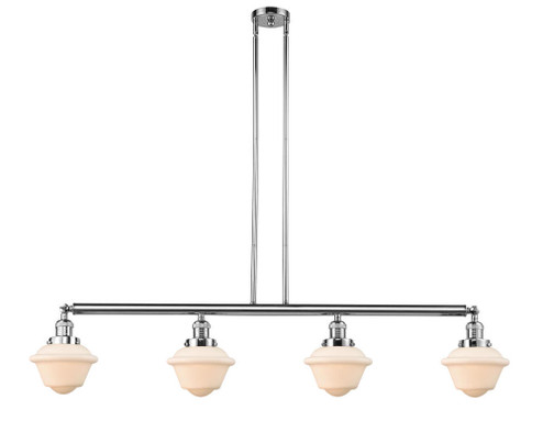 Oxford - 4 Light - 52 inch - Polished Chrome - Stem Hung - Adjustable Island Light (3442|214-PC-G531-LED)