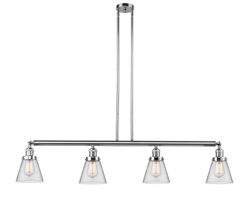 Cone - 4 Light - 51 inch - Polished Chrome - Stem Hung - Adjustable Island Light (3442|214-PC-G62-LED)