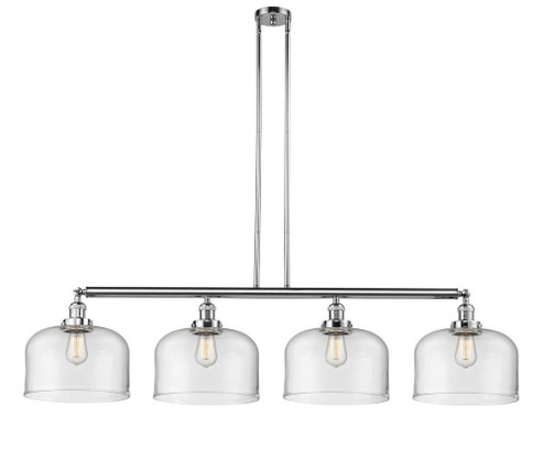 Bell - 4 Light - 54 inch - Polished Chrome - Stem Hung - Adjustable Island Light (3442|214-PC-G72-L)