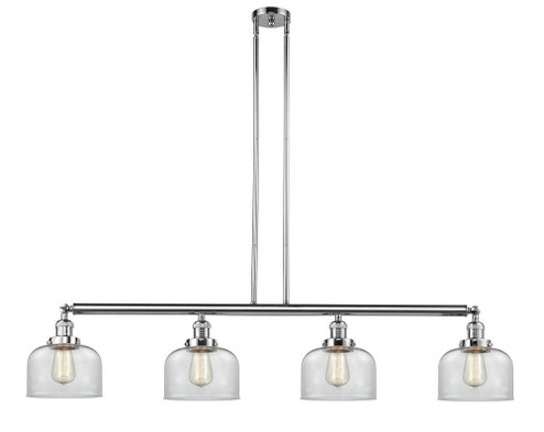 Bell - 4 Light - 53 inch - Polished Chrome - Stem Hung - Adjustable Island Light (3442|214-PC-G72-LED)