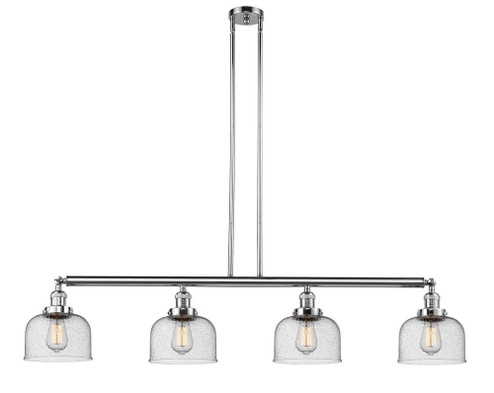 Bell - 4 Light - 53 inch - Polished Chrome - Stem Hung - Adjustable Island Light (3442|214-PC-G74)