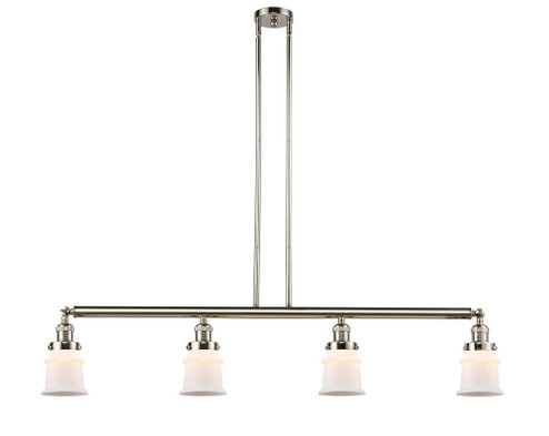 Canton - 4 Light - 51 inch - Polished Nickel - Stem Hung - Adjustable Island Light (3442|214-PN-G181S-LED)