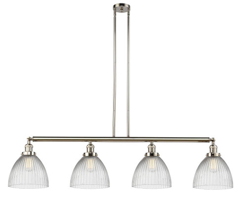 Seneca Falls - 4 Light - 51 inch - Polished Nickel - Stem Hung - Adjustable Island Light (3442|214-PN-G222-LED)