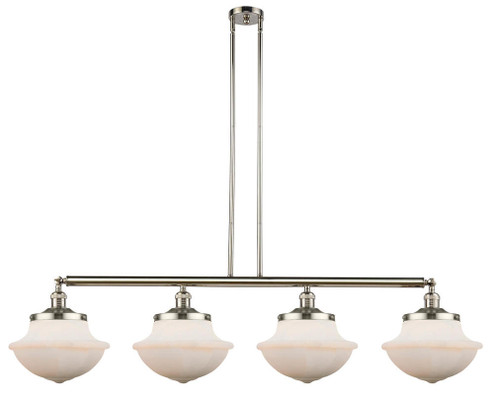 Oxford - 4 Light - 54 inch - Polished Nickel - Stem Hung - Adjustable Island Light (3442|214-PN-G541-LED)