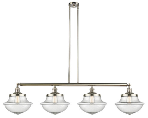 Oxford - 4 Light - 54 inch - Polished Nickel - Stem Hung - Adjustable Island Light (3442|214-PN-G544)