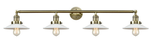 Halophane - 4 Light - 45 inch - Antique Brass - Adjustable Bath Vanity Light (3442|215-AB-G1-LED)