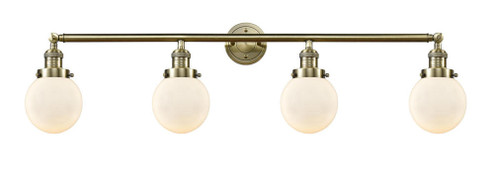 Beacon - 4 Light - 42 inch - Antique Brass - Adjustable Bath Vanity Light (3442|215-AB-G201-6)