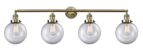 Beacon - 4 Light - 44 inch - Antique Brass - Adjustable Bath Vanity Light (3442|215-AB-G202-8)