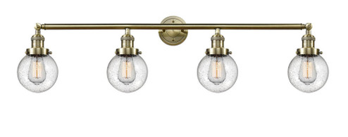 Beacon - 4 Light - 42 inch - Antique Brass - Adjustable Bath Vanity Light (3442|215-AB-G204-6)