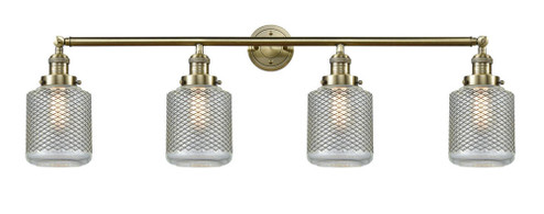 Stanton - 4 Light - 44 inch - Antique Brass - Adjustable Bath Vanity Light (3442|215-AB-G262)