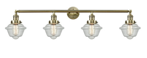 Oxford - 4 Light - 46 inch - Antique Brass - Adjustable Bath Vanity Light (3442|215-AB-G534-LED)
