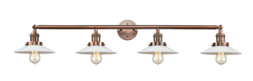 Halophane - 4 Light - 45 inch - Antique Copper - Adjustable Bath Vanity Light (3442|215-AC-G1)
