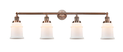Canton - 4 Light - 42 inch - Antique Copper - Adjustable Bath Vanity Light (3442|215-AC-G181-LED)