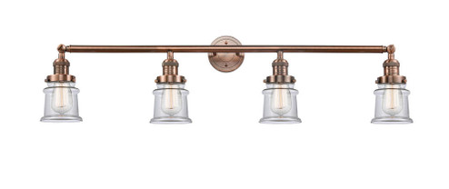 Canton - 4 Light - 42 inch - Antique Copper - Adjustable Bath Vanity Light (3442|215-AC-G182S)