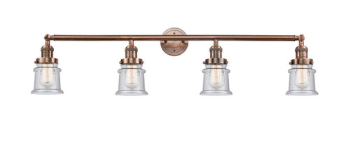 Canton - 4 Light - 42 inch - Antique Copper - Adjustable Bath Vanity Light (3442|215-AC-G184S)