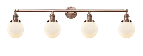 Beacon - 4 Light - 42 inch - Antique Copper - Adjustable Bath Vanity Light (3442|215-AC-G201-6)