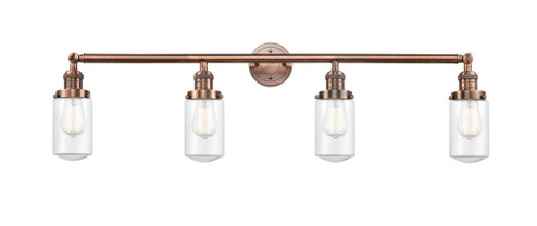 Dover - 4 Light - 43 inch - Antique Copper - Adjustable Bath Vanity Light (3442|215-AC-G312)