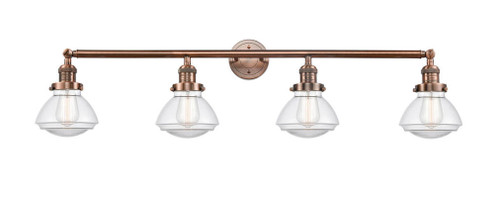 Olean - 4 Light - 43 inch - Antique Copper - Adjustable Bath Vanity Light (3442|215-AC-G322-LED)